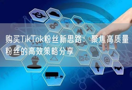 购买TikTok粉丝新思路：聚焦高质量粉丝的高效策略分享