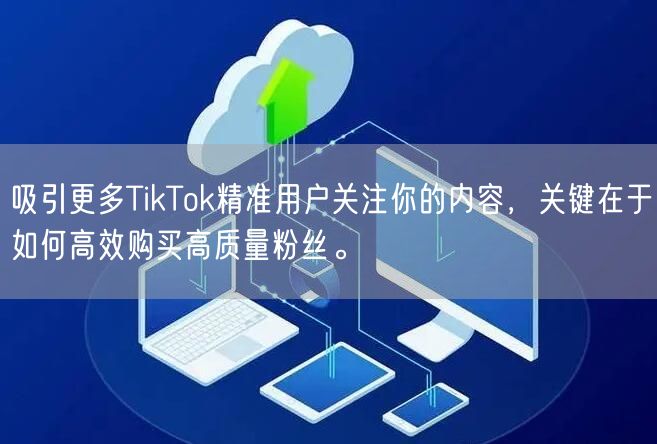吸引更多TikTok精准用户关注你的内容，关键在于如何高效购买高质量粉丝。
