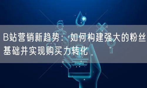 B站营销新趋势：如何构建强大的粉丝基础并实现购买力转化