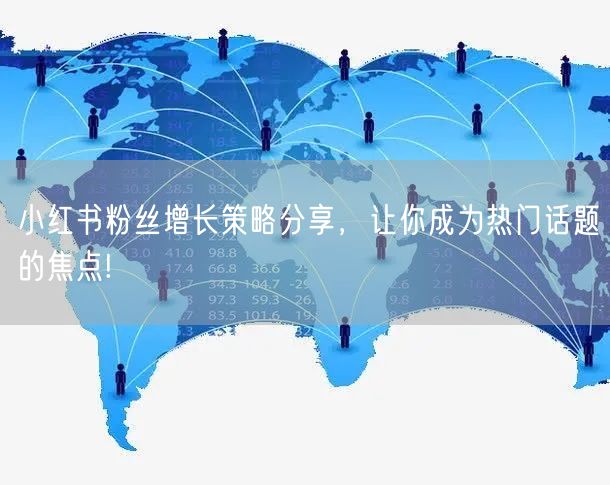小红书粉丝增长策略分享，让你成为热门话题的焦点!
