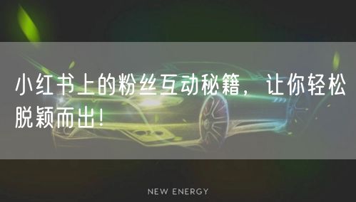 小红书上的粉丝互动秘籍，让你轻松脱颖而出！